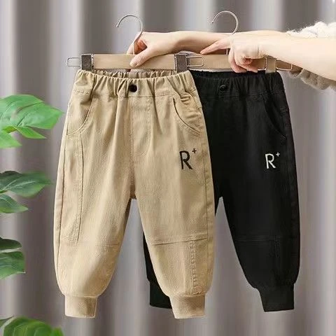 男童春秋款休闲裤2025年新款宽松工装裤时尚小童长裤潮流春季秋装