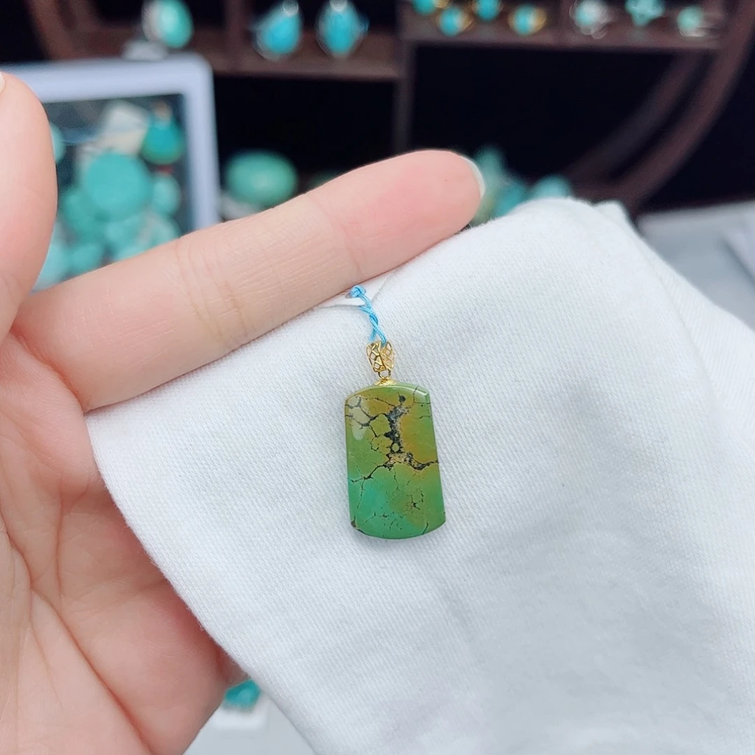 绿松石18K金镶嵌绿松石