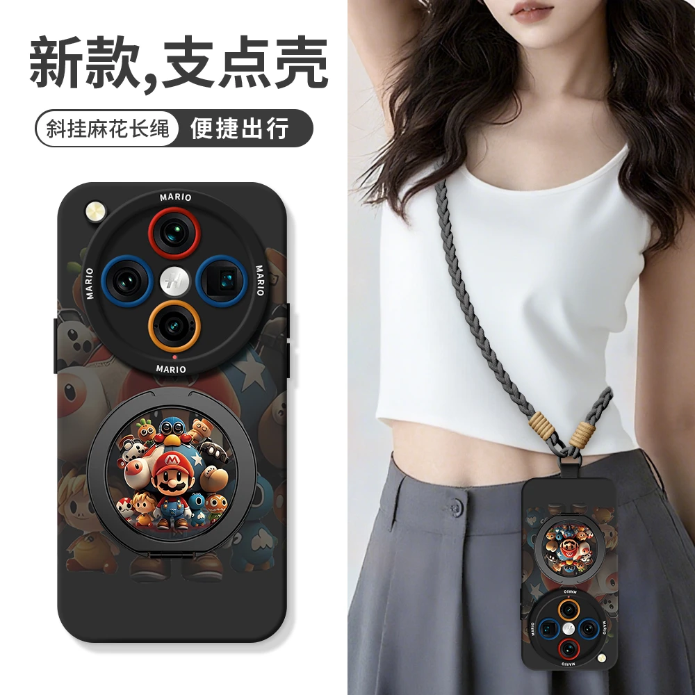 适用OPPOfindx9Pro新款手机壳findx8ultra全包硅胶防摔x8s+马里奥