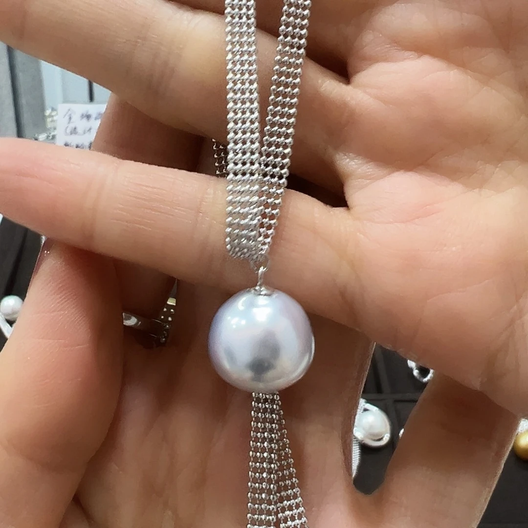 海水珍珠颈饰银S925镶嵌