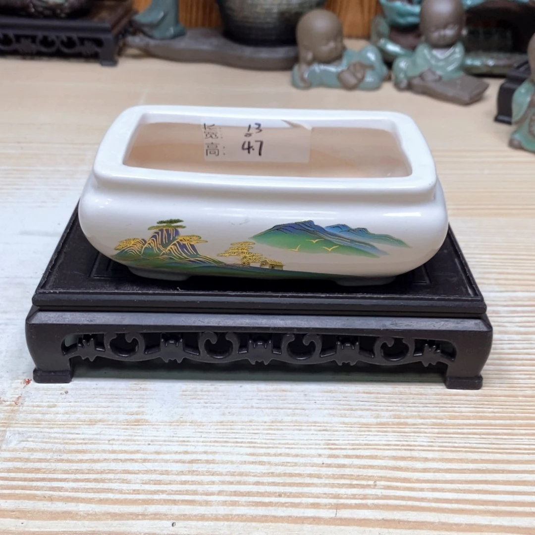 紫砂花盆陶瓷艺术花盆陶瓷