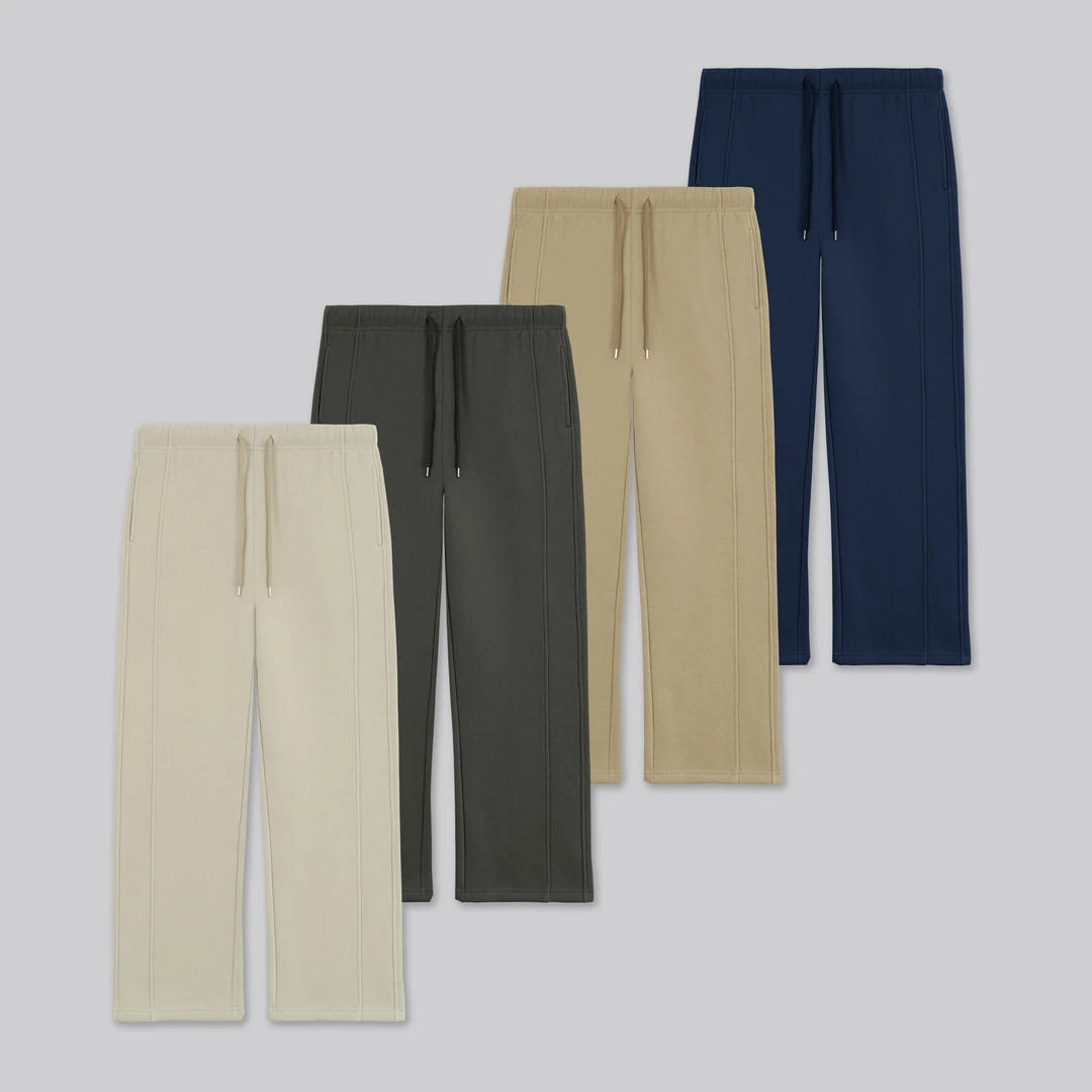 毛圈棉380克抓绒【冬季女款】休闲直筒裤7079J