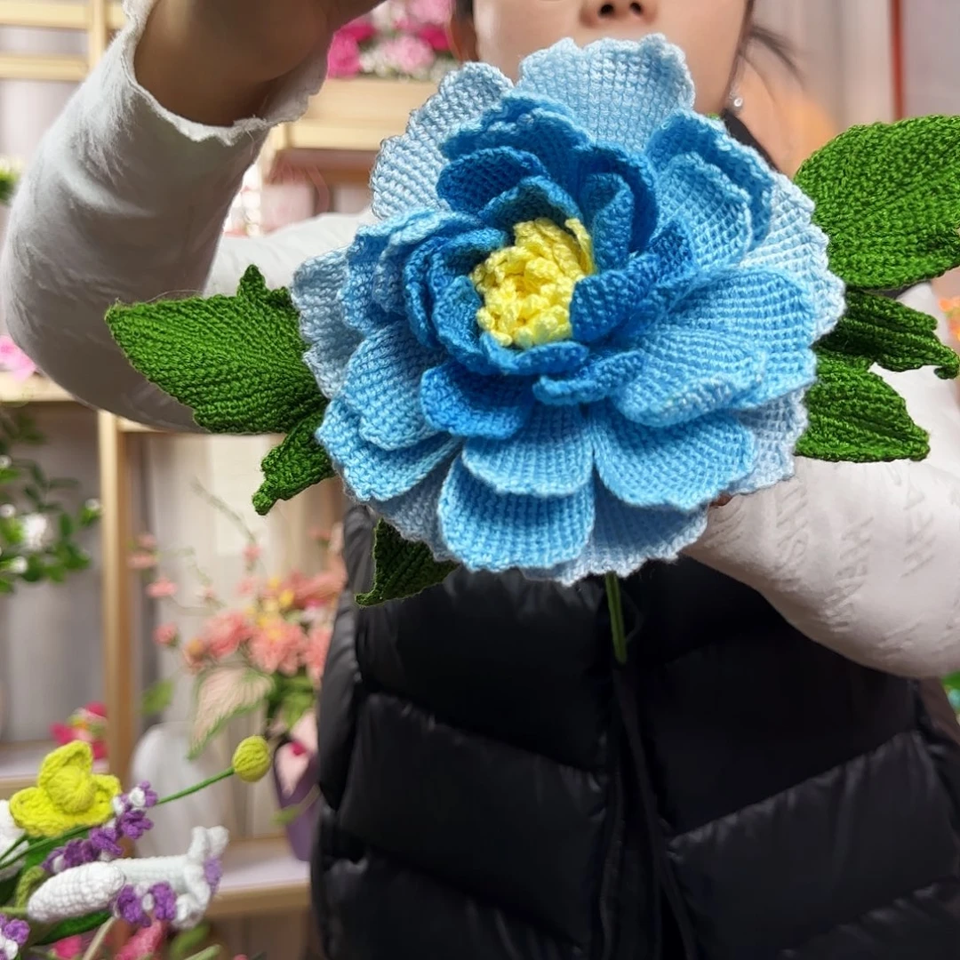 纯手工钩织钩织牡丹