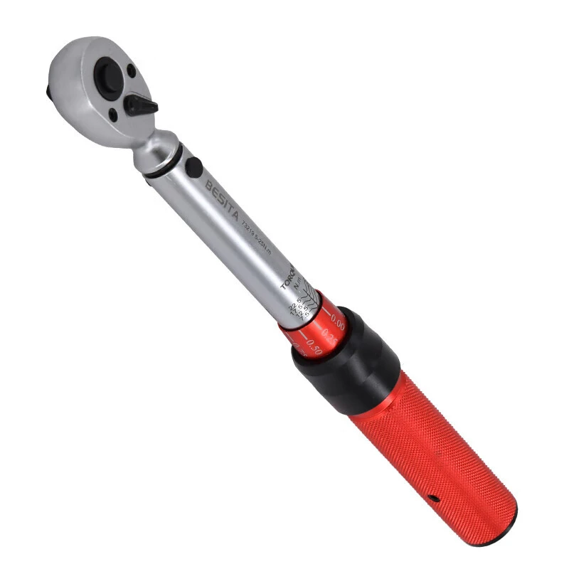 BESITA/百思泰高精度扭力扳手73219-1/4"5-25NM预置拉环式可调节