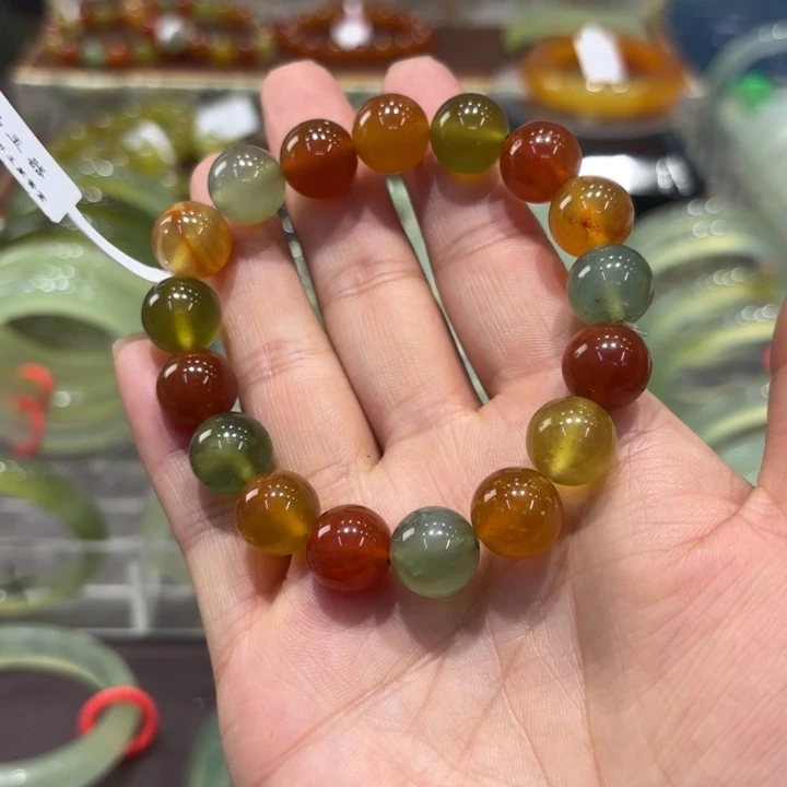 岫玉未镶嵌手镯天然