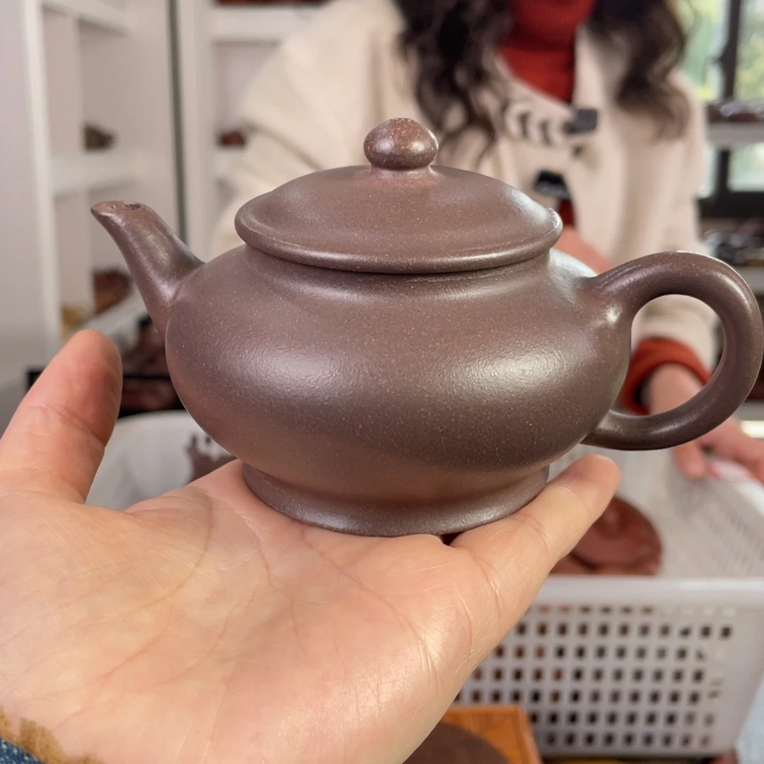 紫砂茶壶天青宫灯180cc