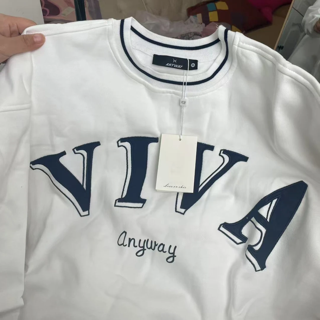 悦  时尚潮流长袖加绒卫衣