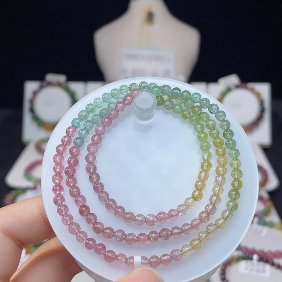 未镶嵌手串碧玺4.2mm±