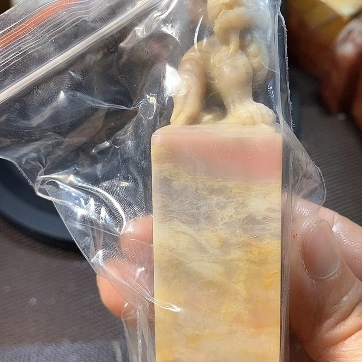 巴林石印石青*蓝巴林石雕刻工艺品