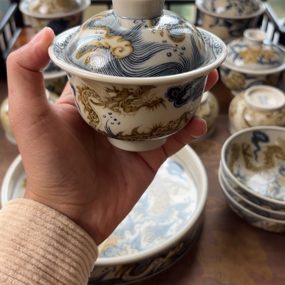 瓷片景德镇手绘茶器