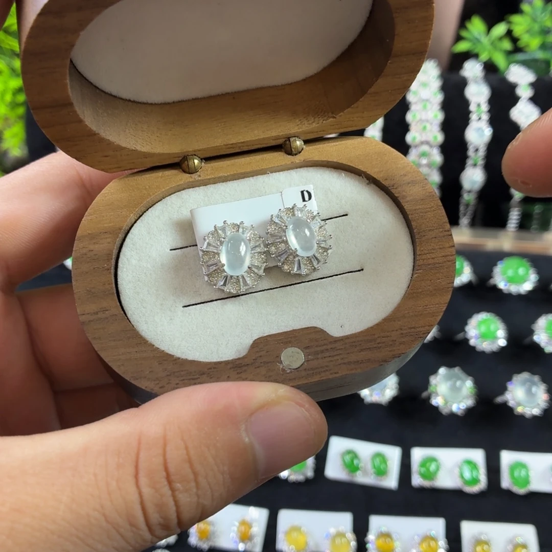 银S925镶嵌戒指翡翠