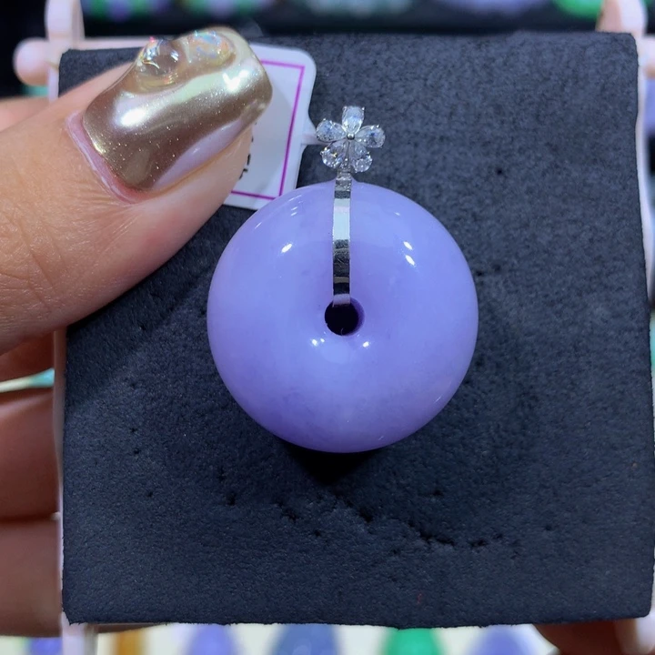 翡翠18K金镶嵌手链翡翠