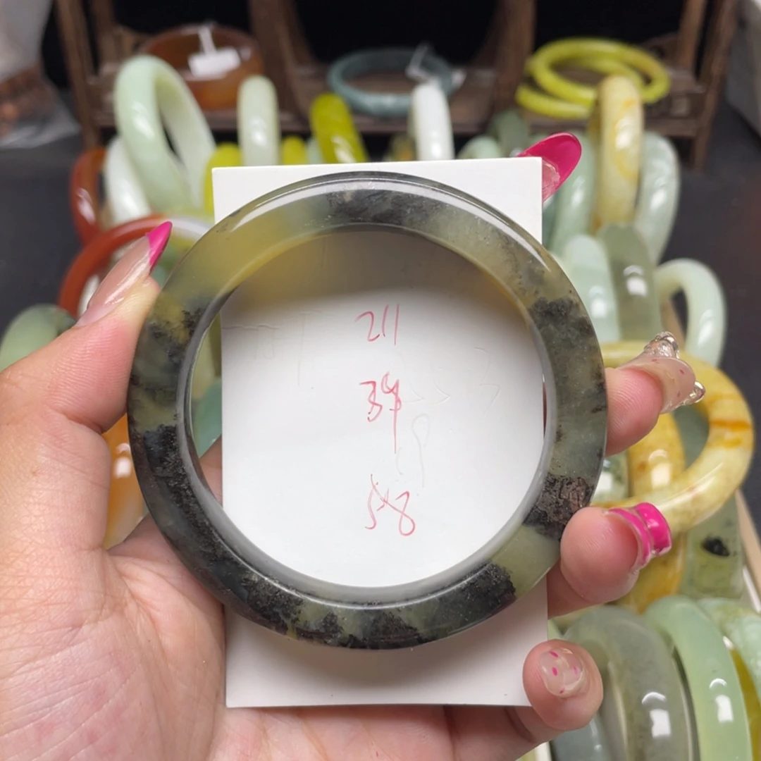未镶嵌蛇纹石玉手镯