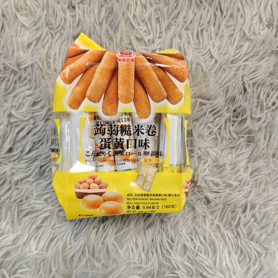 台湾北田蒟蒻糙米卷（蛋黄口味）