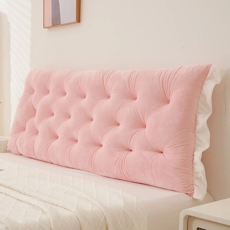 小清新靠枕床头宿舍学生床上靠垫黛粉榻榻米靠背实木床防撞软包