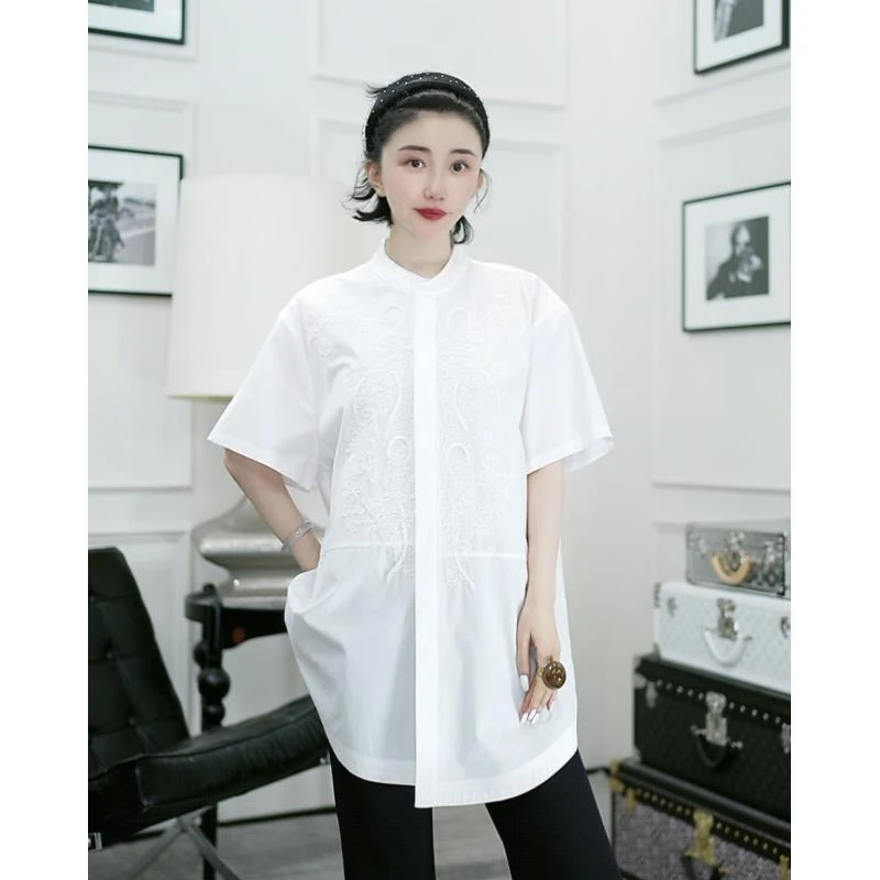 Betty Bairn【森之镜】新中式100棉衬衫上衣25B-BW9998