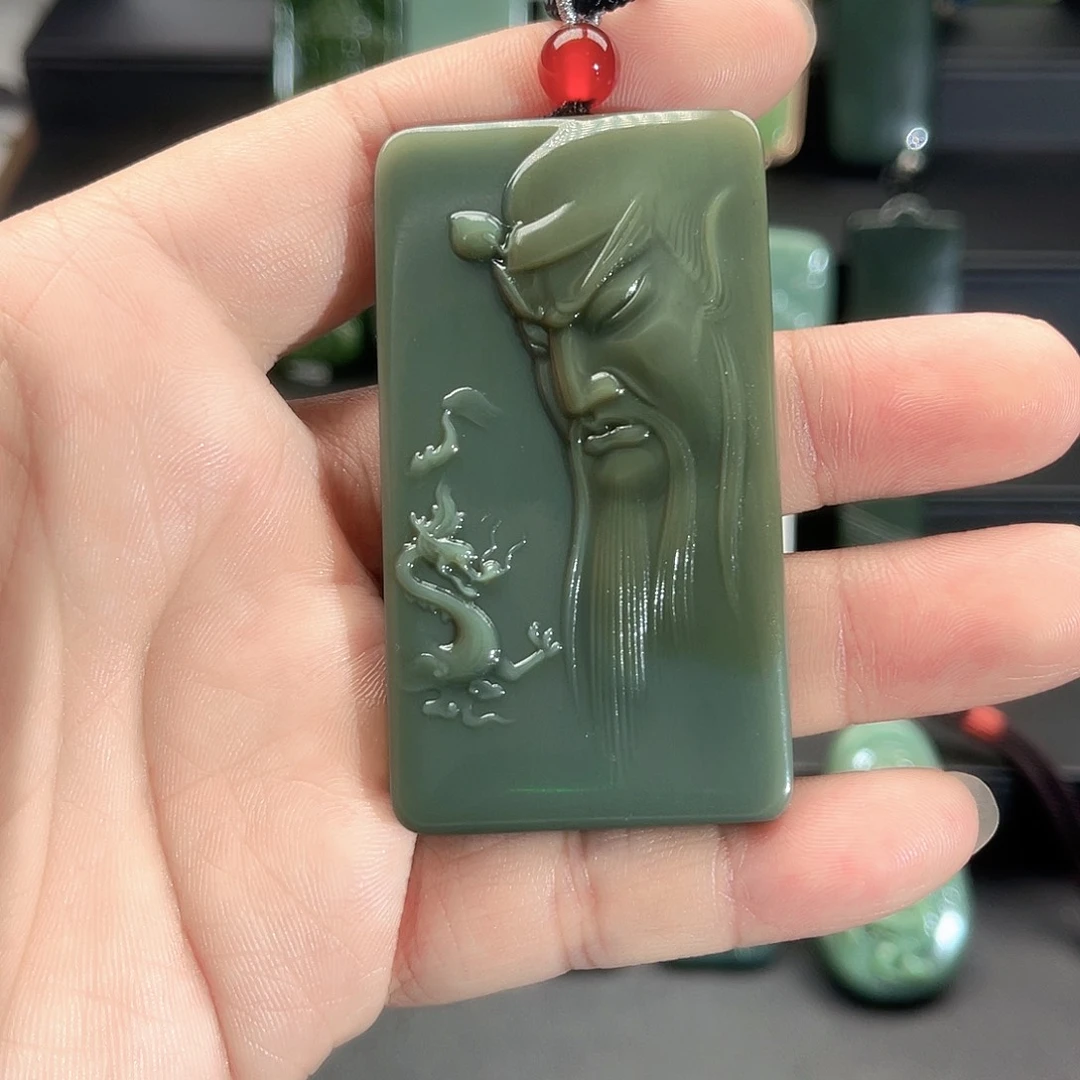 单***波和田玉未镶嵌吊坠(不含链)