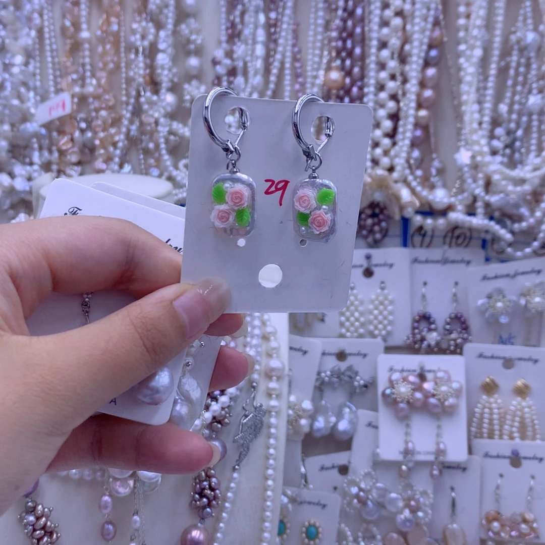 淡水珍珠银S925镶嵌颈饰