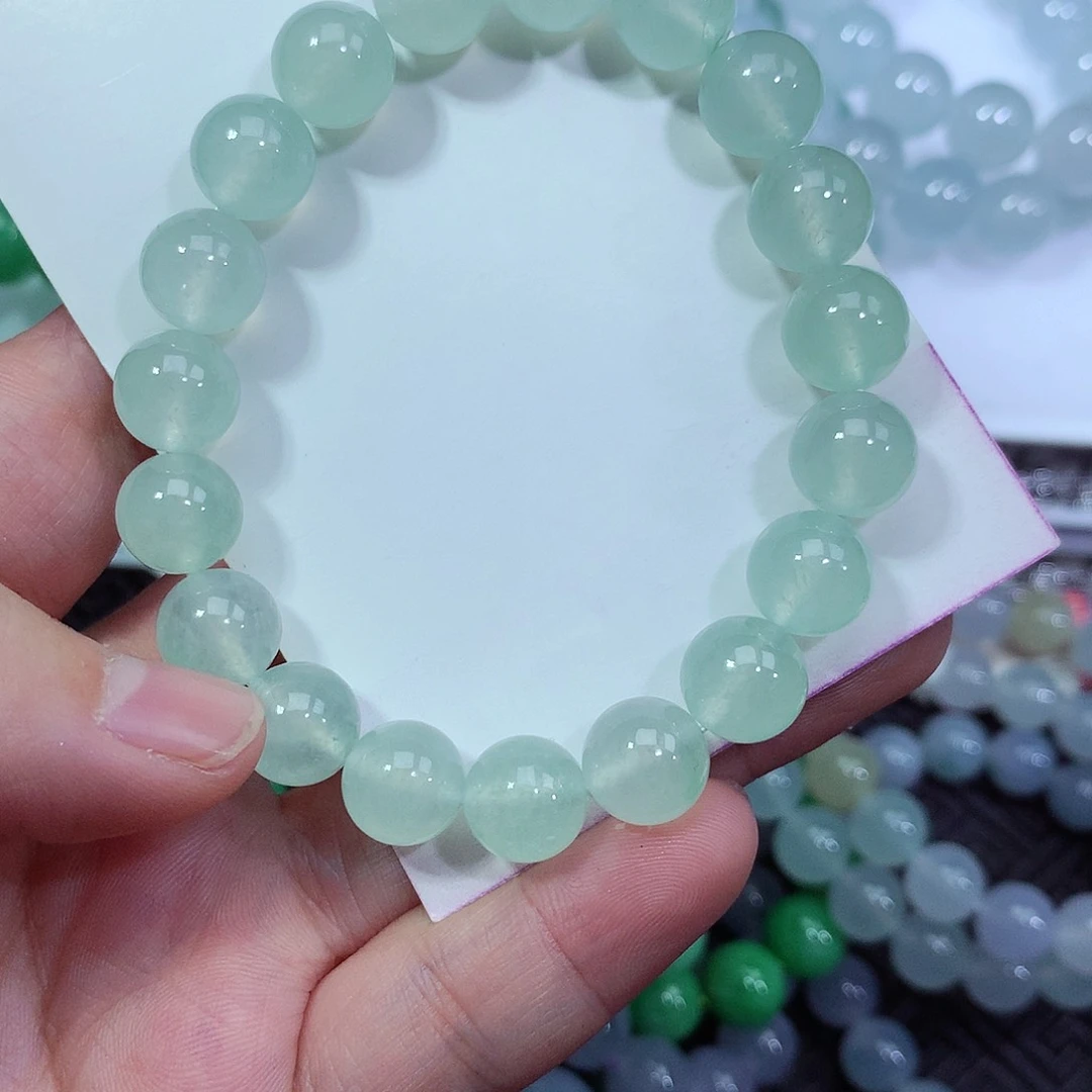 翡翠手链未镶嵌紫**妹卡10