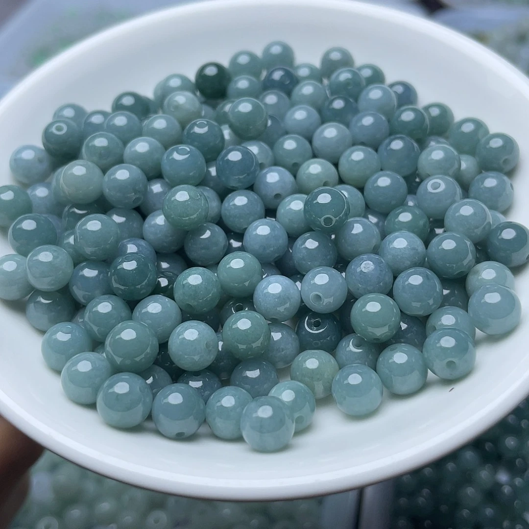 翡翠散珠卡7冰蓝水30个