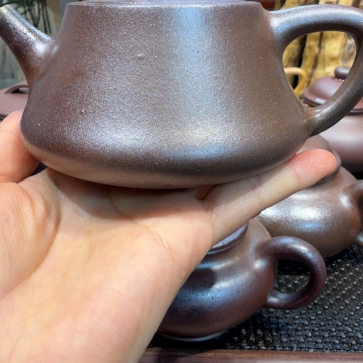 紫砂茶壶底槽清石瓢200cc福利