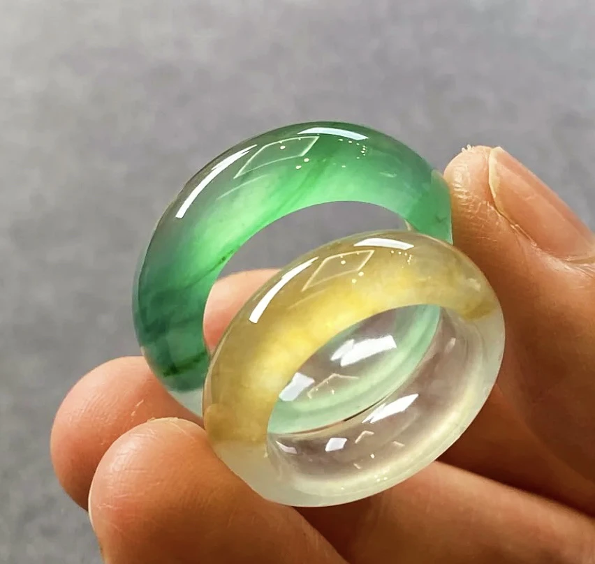 天然缅料A货戒指测量图（勿拍）