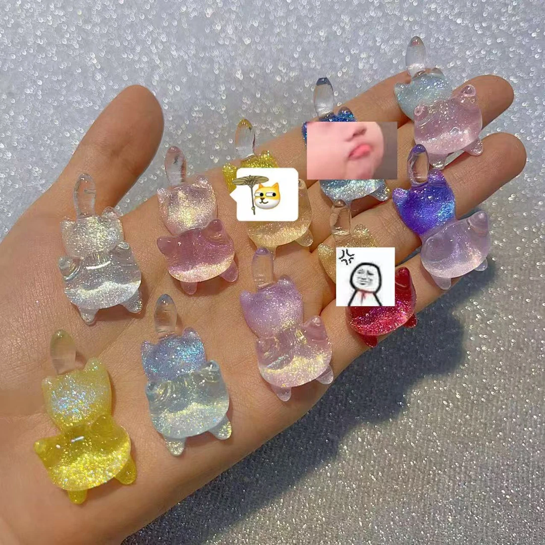 【九宫格】夜光小猫咪diy手工配件