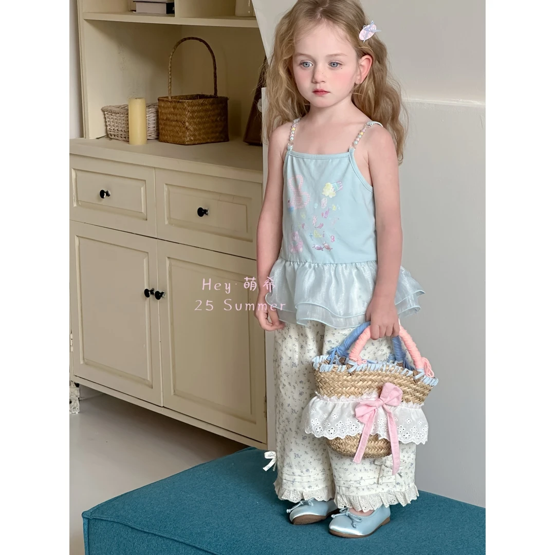 萌希·25夏~韩版上衣M969（蓝色）