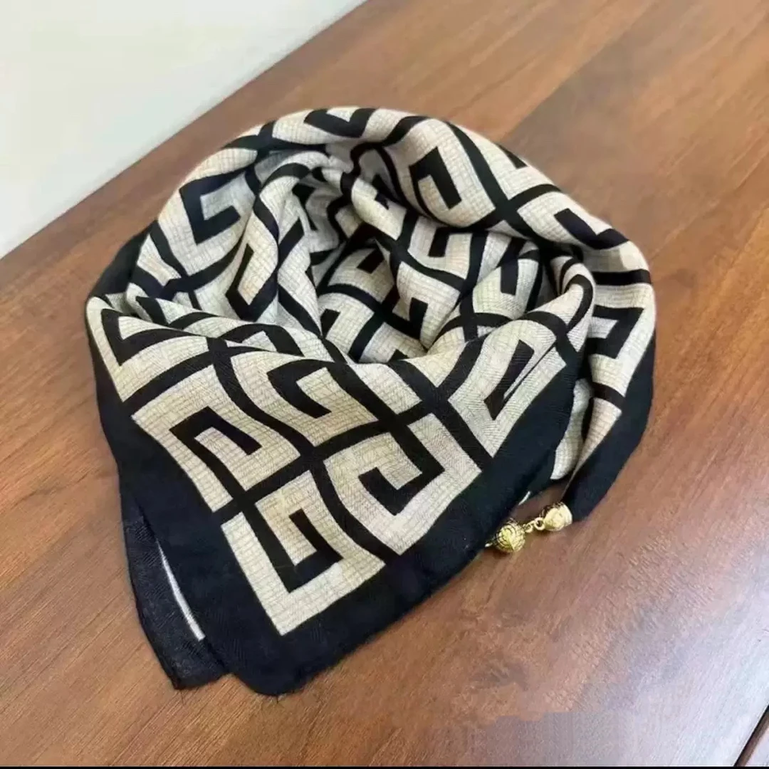 <丝巾福袋>围巾回字纹女波点字母拼色不起球冬季女士条纹