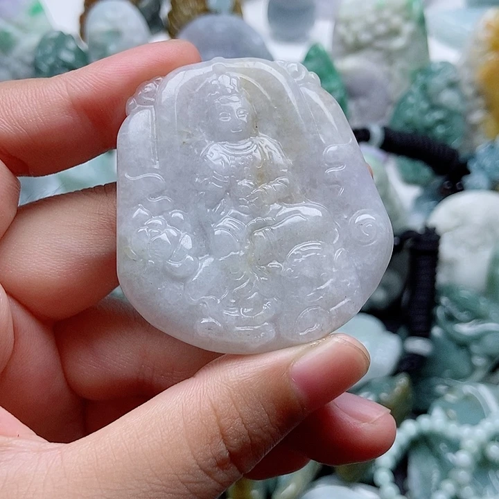翡翠未镶嵌吊坠(不含链)1