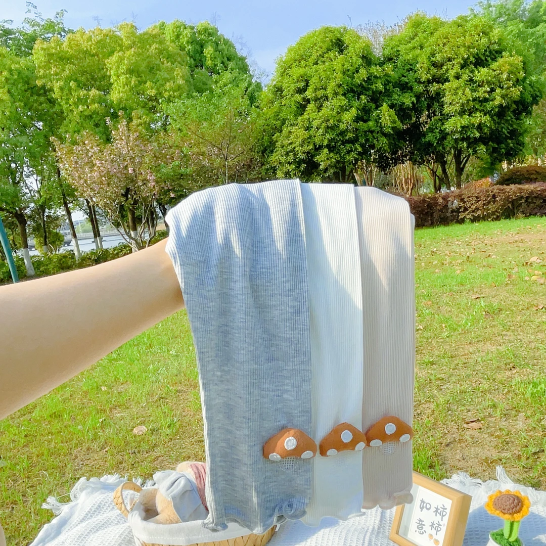 （夏款七分裤）小蘑菇镂空外穿高弹小童开档透气韩版洋气打底裤1579