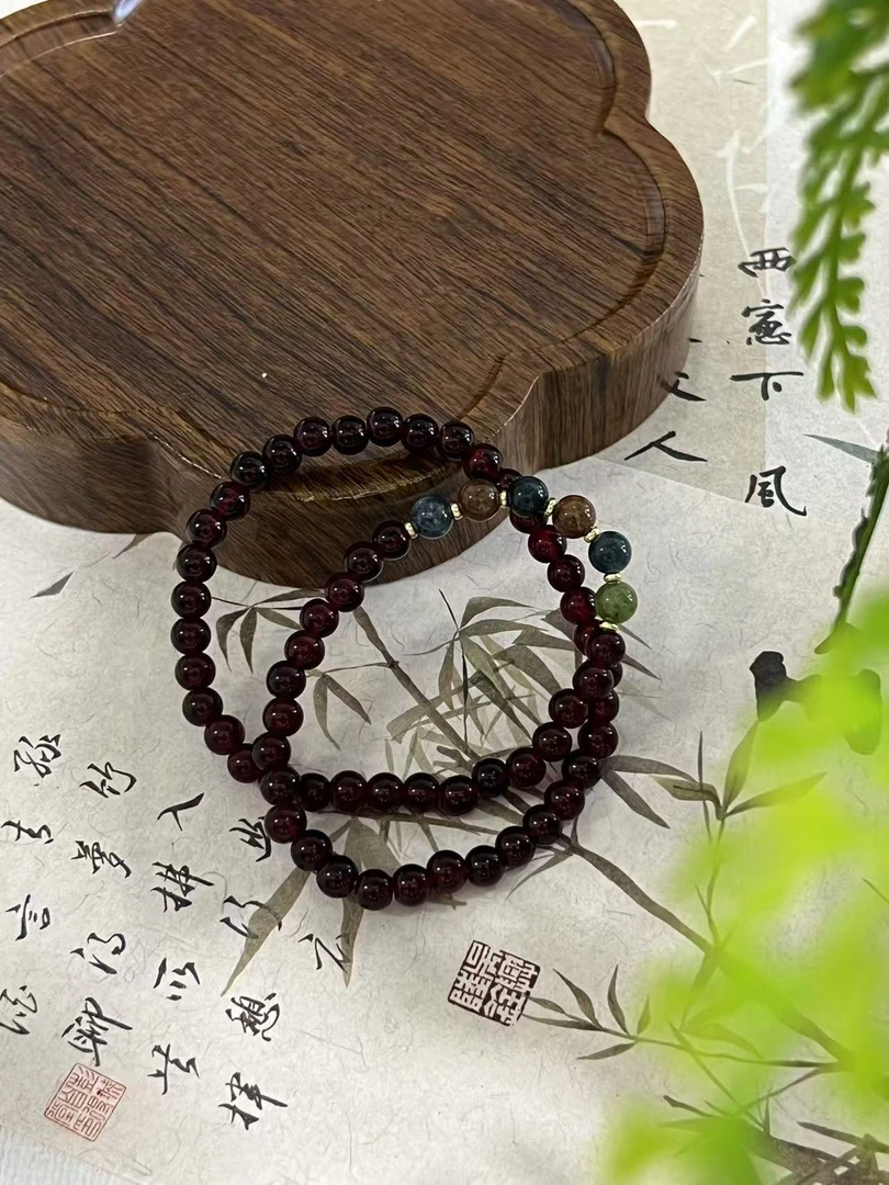 石榴石六色多宝珠 (无礼盒）981