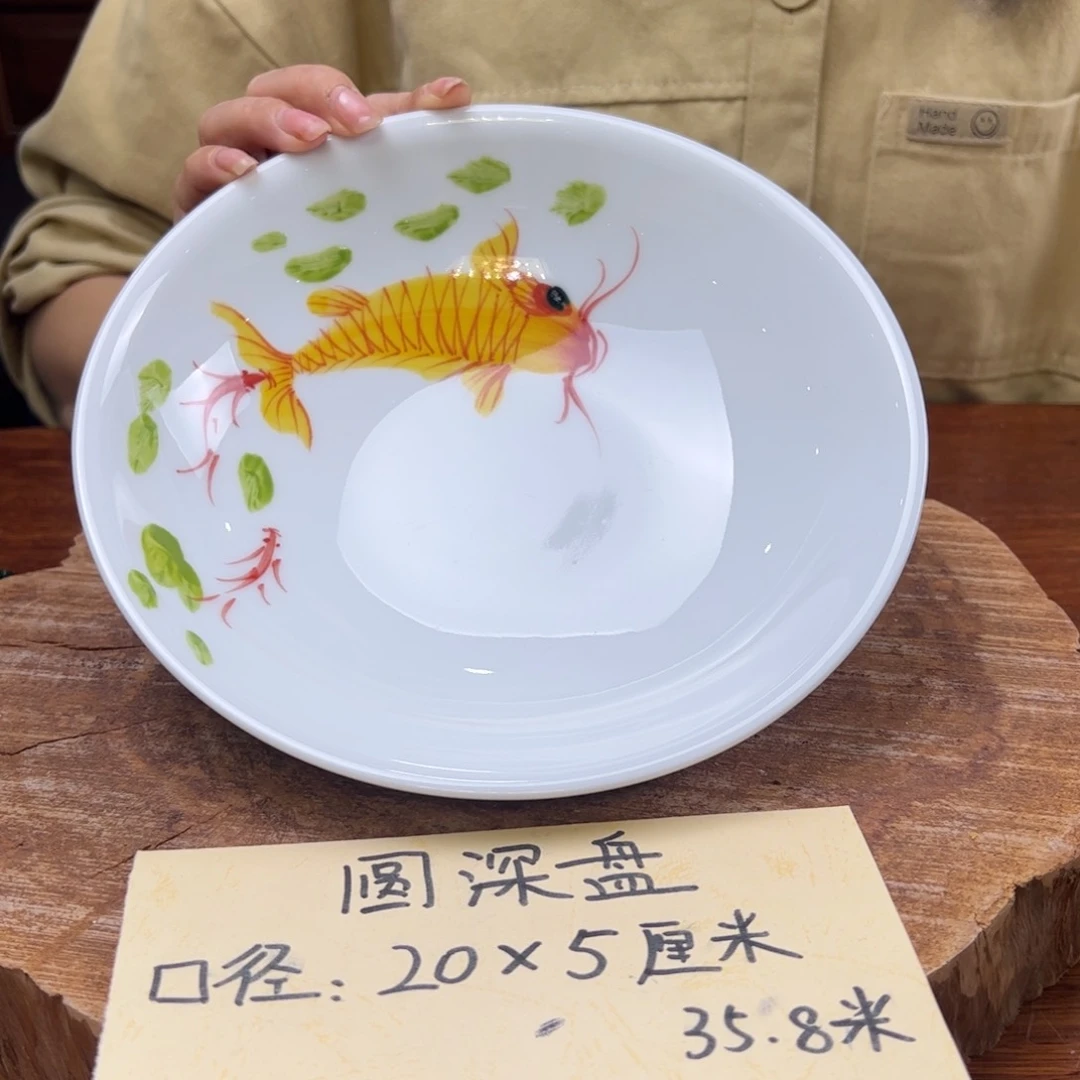 瓷片景德镇陶瓷手工手绘制作