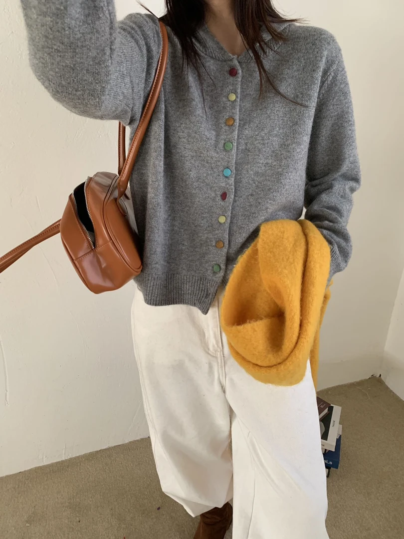 【W_ting】冬日新款糖果人生连帽羊毛衫12301