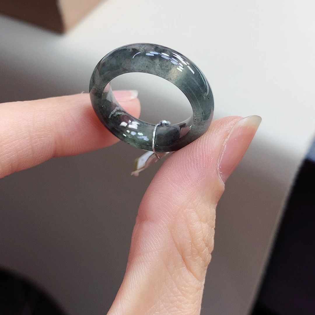 翡翠戒指未镶嵌熊*人15号