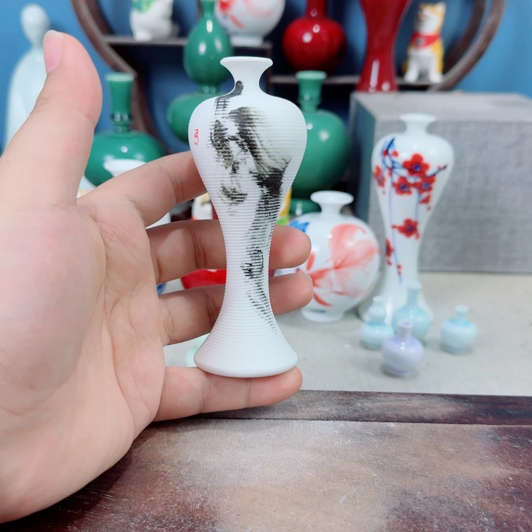 陶瓷手工小花器摆件