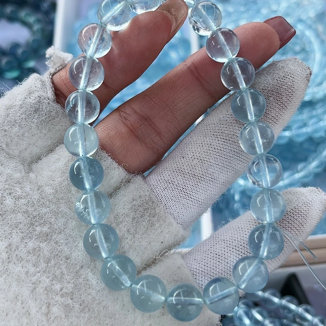 水晶手链未镶嵌嗡**?海蓝冰川