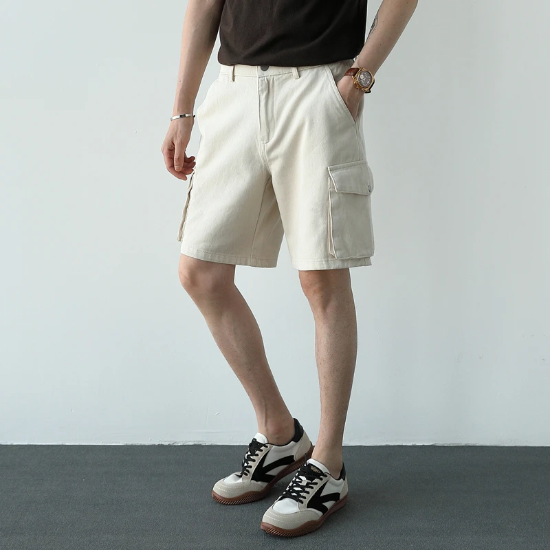 尼皮怀恩工装短裤男夏季外穿纯棉宽松休闲5五分裤美式潮牌半截裤