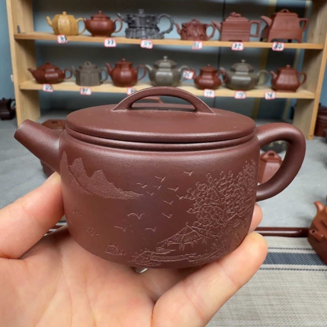 底槽青茶壶半手工制作