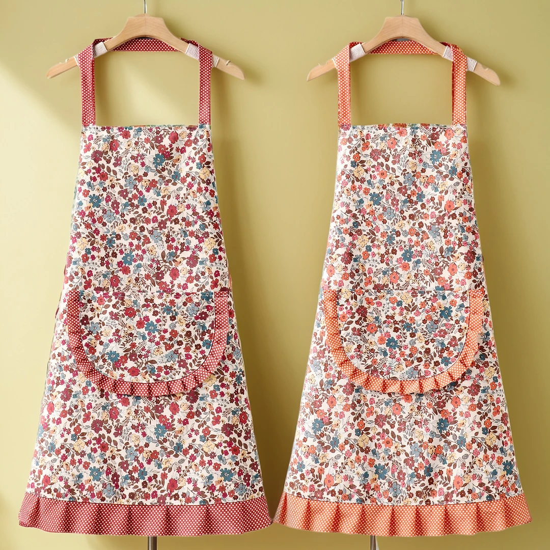 围裙烘焙厨房家用帆布工作服女餐饮上班专用韩式2025女款防脏厨房