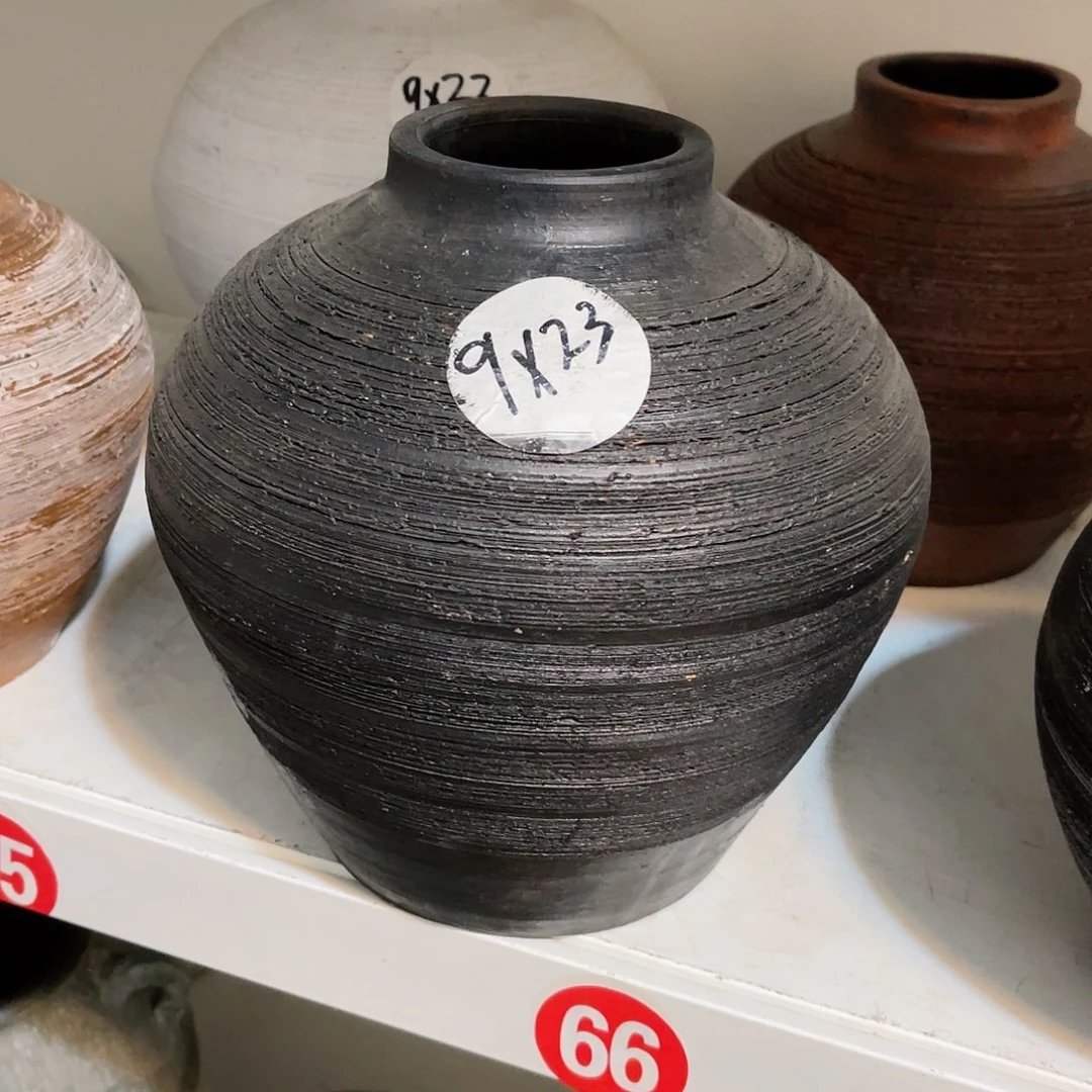 红陶无孔口径9高度23