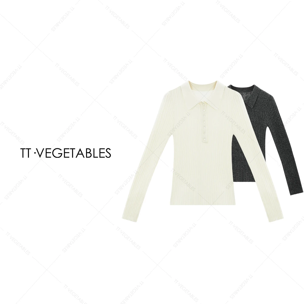 噢芬/小个子【糯洲】绵羊毛复古百搭翻领针织套头毛衣522775