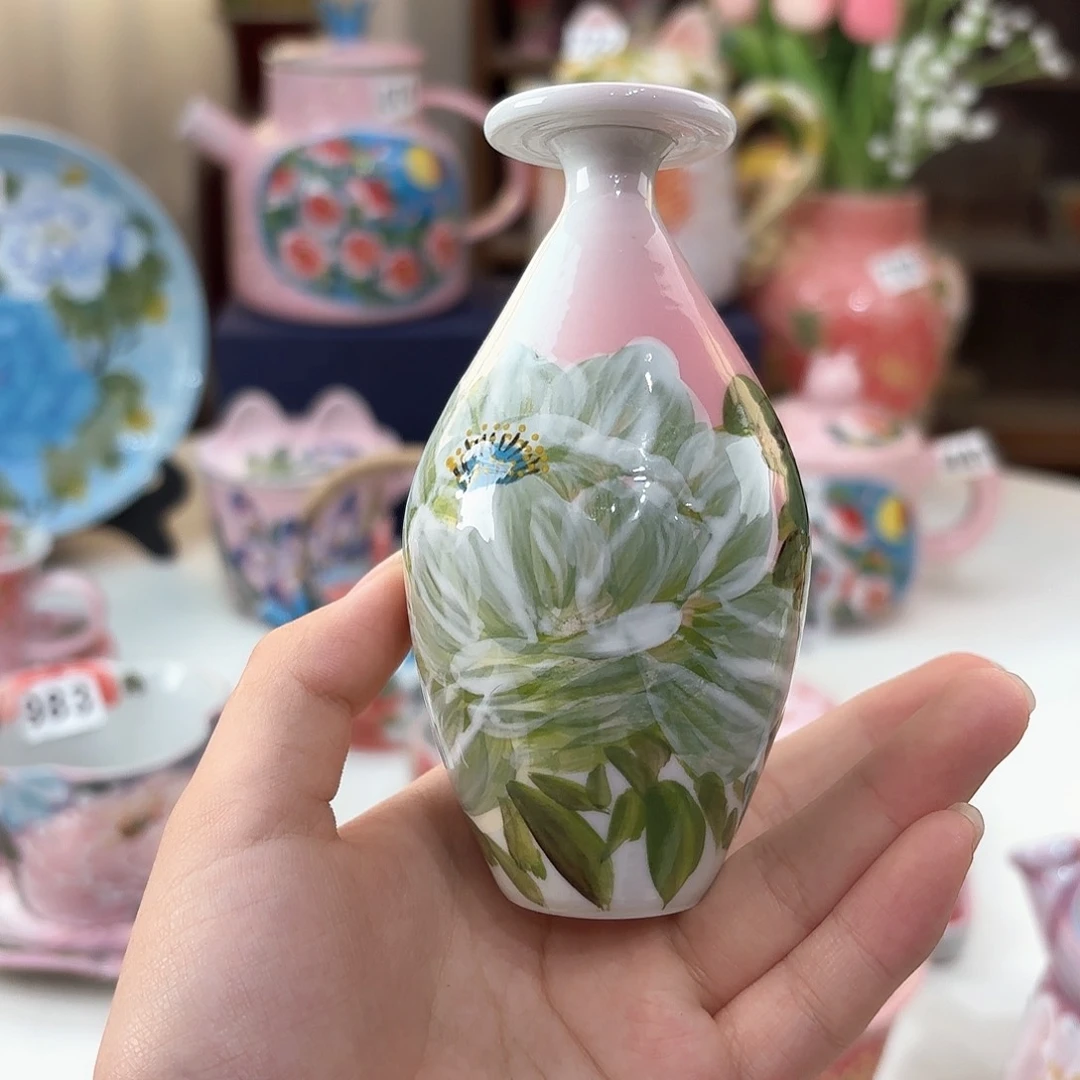 景德镇手绘高温釉下彩陶瓷茶具