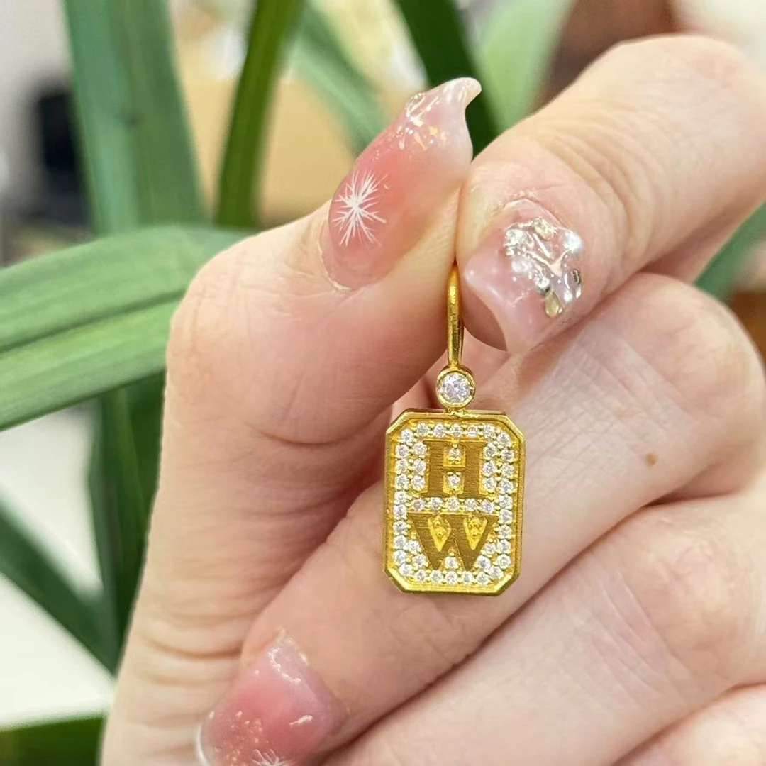 阿敏-Z【遥遥领先点钻吊坠】足金999精工5D（点钻附加258/158）