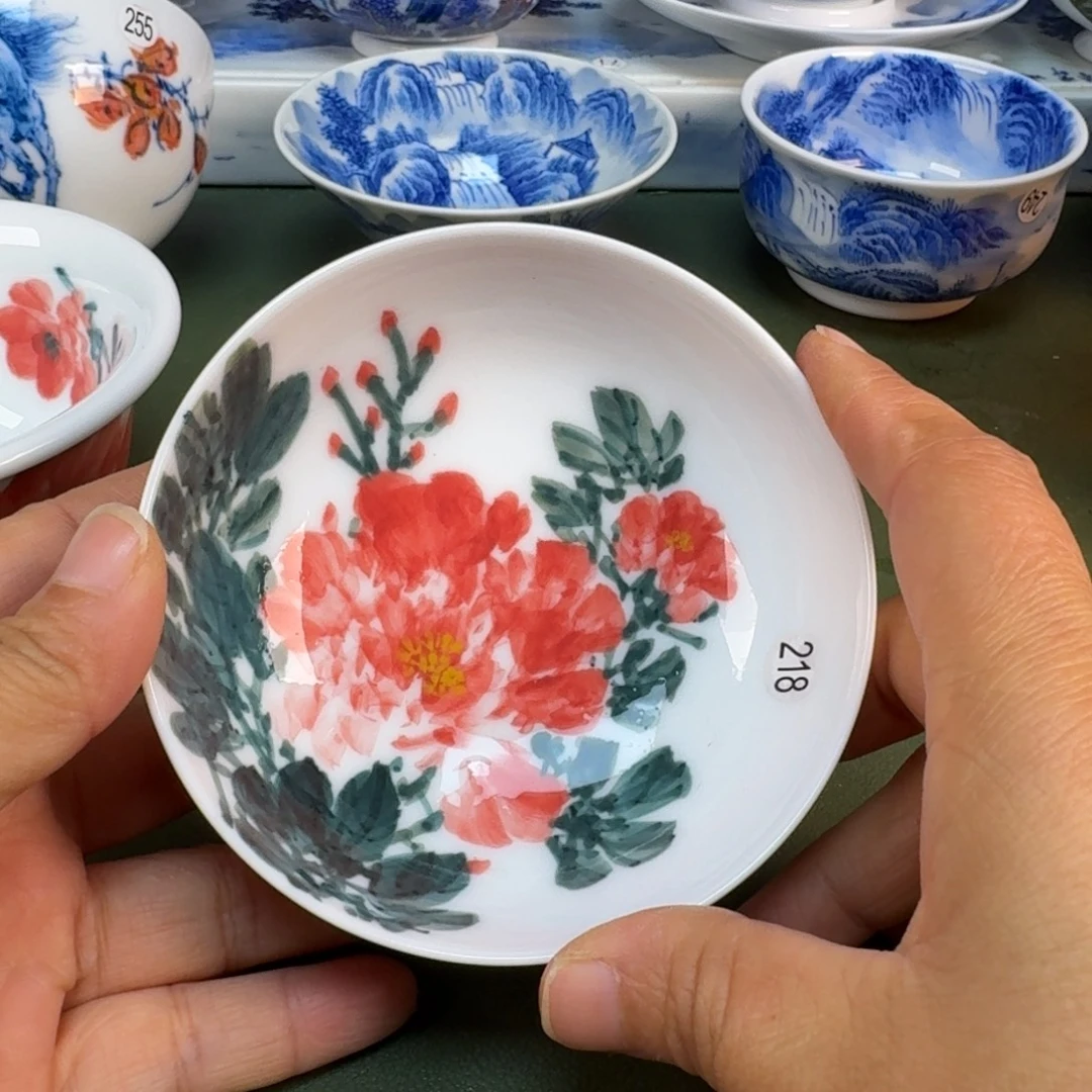 陶景德镇纯手绘茶具圆圆218