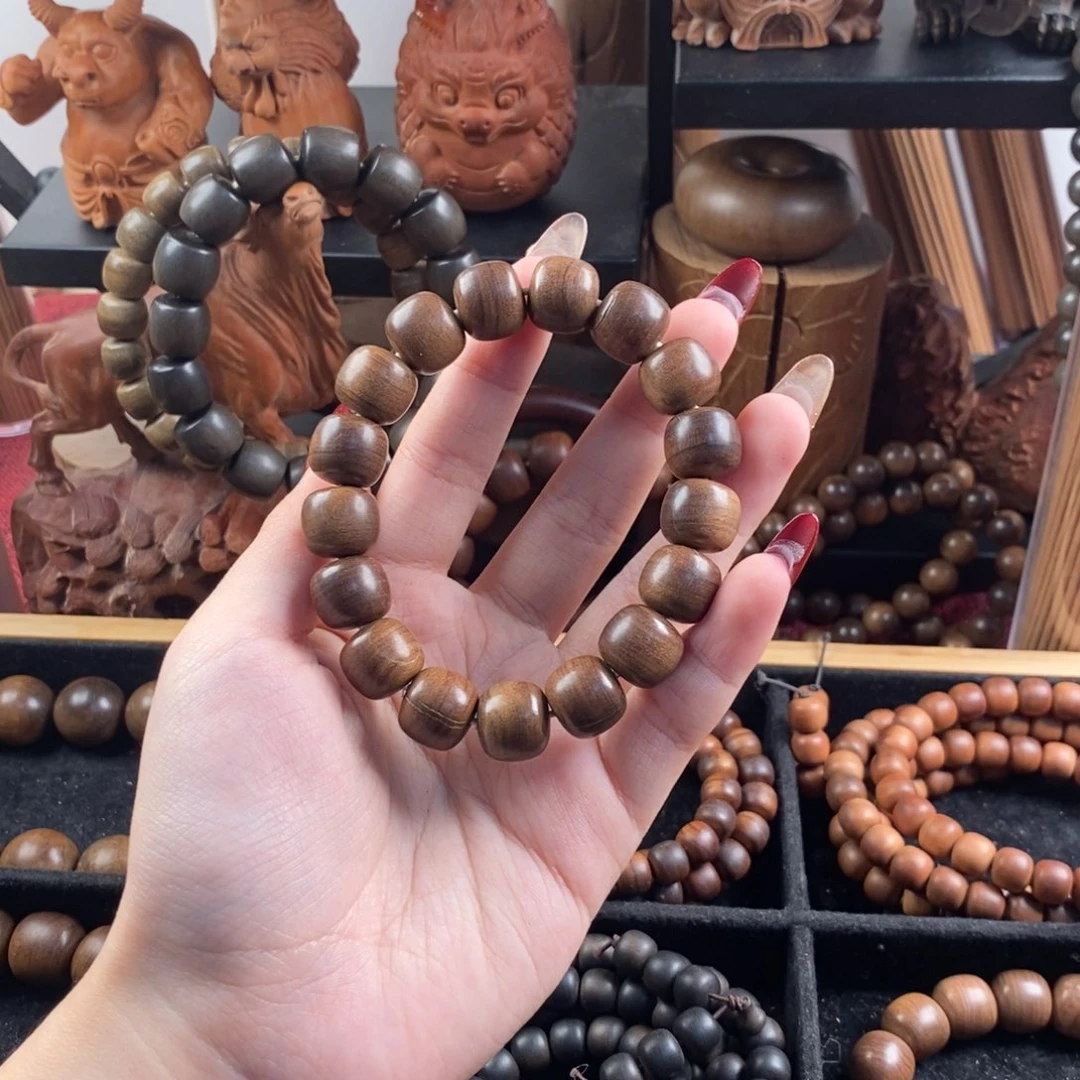 檀香木手串/手链老山檀12 13瑕疵沉水焦糖