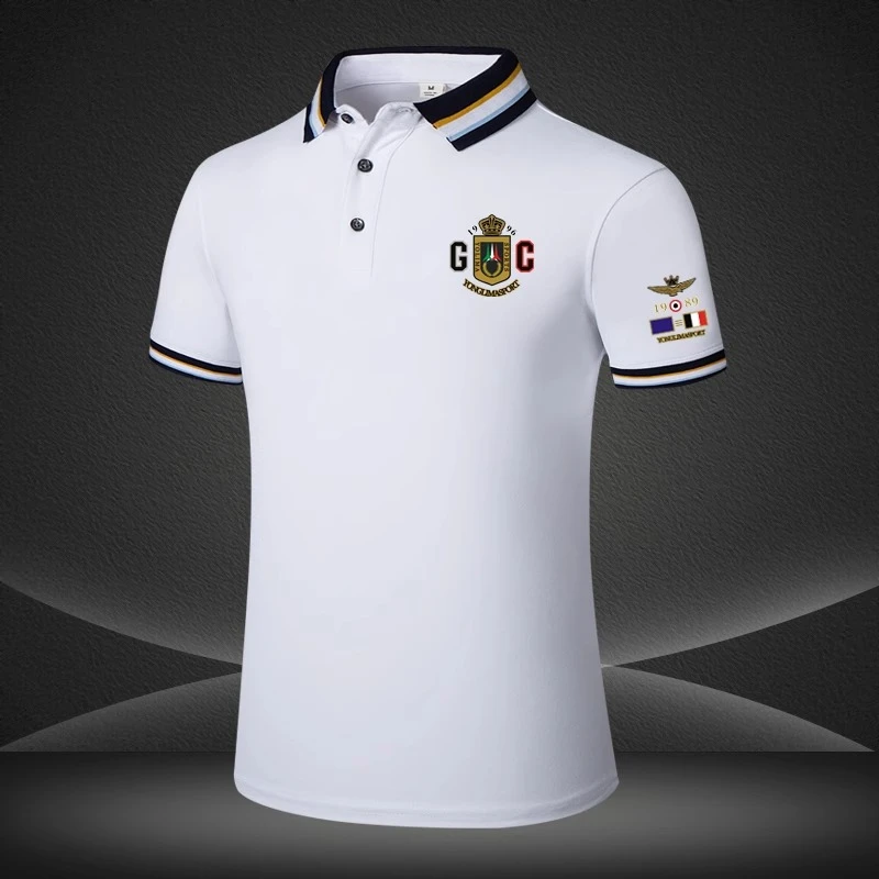 POLO衫短袖男士商务休闲时尚翻领t恤宽松2025夏季新款透气男上衣