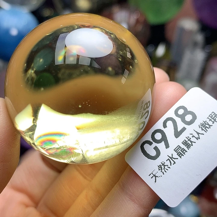 水晶天然水晶蓝雾兔毛阿塞摆件42.7mm未镶嵌