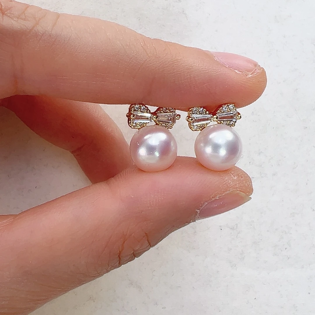 淡水珍珠耳饰未镶嵌