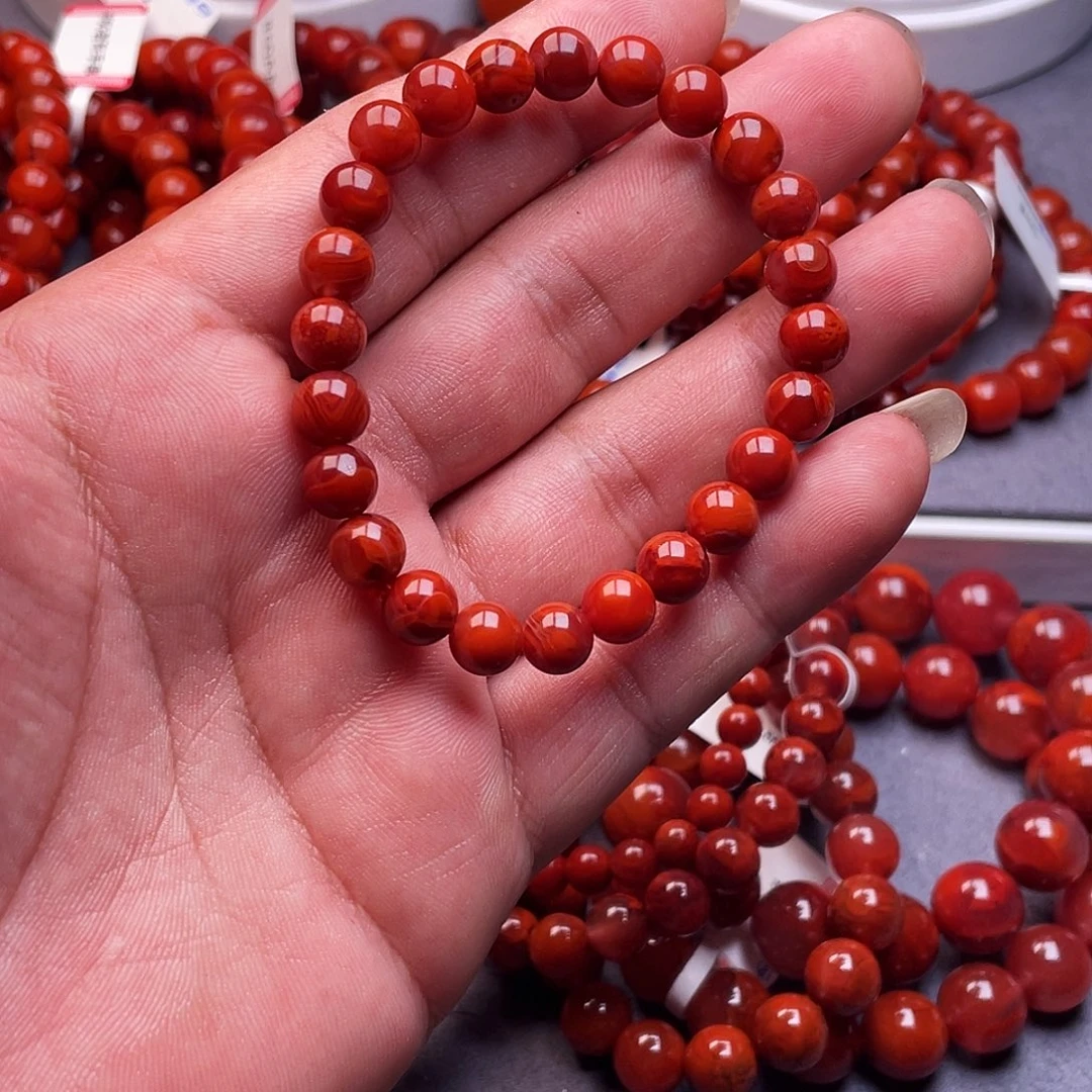 南红玛瑙未镶嵌手链南红瓦西原矿7 +手串